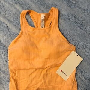 lululemon Peach Ribbed Tank Top